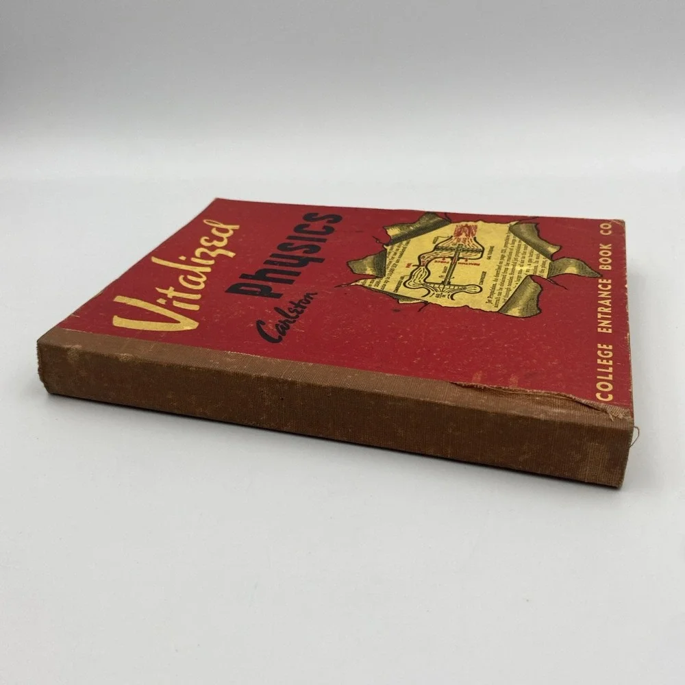 Vintage Vitalized Physics Carleton College‎ Entrance Book Co. Paperback 1946